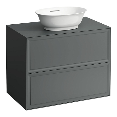 Laufen New Classic База под раковину подвесная , 780х450х350 мм, 2 ящика, цвет серый (для раковины 812852, 812853), 4.0601.2.085.627.1