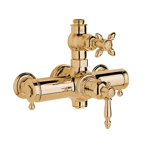 Nicolazzi Termostatico Термостатический смеситель, вывод сверху 3/4, цвет: Gold 24K, 4917GO36