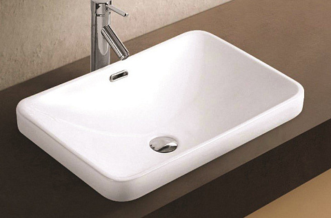 Раковина встраиваемая CeramaLux 78404R 560×380 мм, белый
