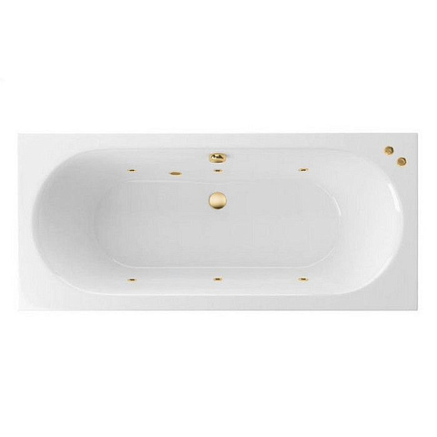 Ванна EXCELLENT Oceana Slim 170x75 "SOFT" (золото)