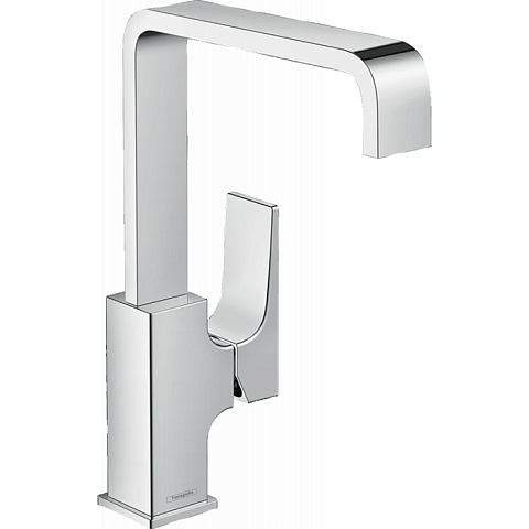 Hansgrohe HG Metropol Смеситель для раковины 230, на 1 отв, с донным клапаном, излив 165мм, цвет: хром, 32511000