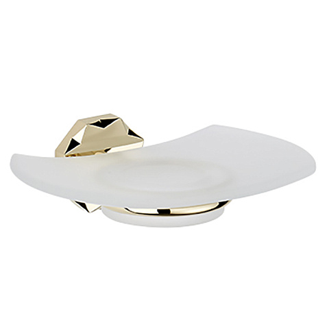 THG NIHAL PORCELAINE IVOIRE Мыльница стеклянная, настенный монтаж, цвет Soft gold, U2N-F30-500