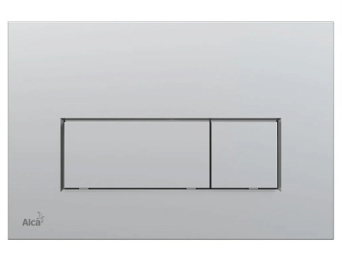 Кнопка смыва AlcaPlast THIN M572 хром матовый