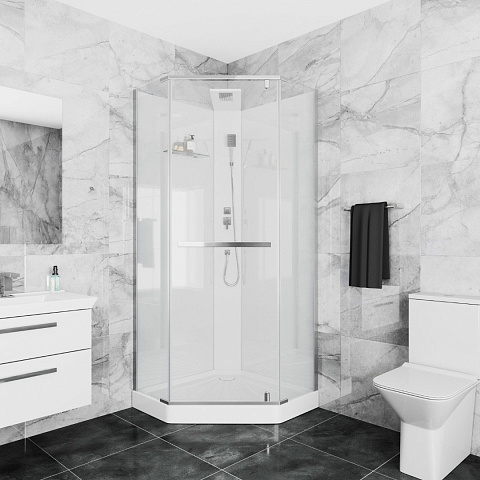Душевая кабина Ceruttispa ЧИКА (CHIKA) 901T (90x90x215-225)