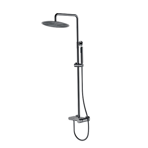 Стойка для душа Boheme STICK Shine Gun Metal SPIRALE 128-SGM.4