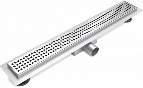 Душевой желоб ESBANO Meta решетка NICE длина 60 см матовый хром (600x70x70)