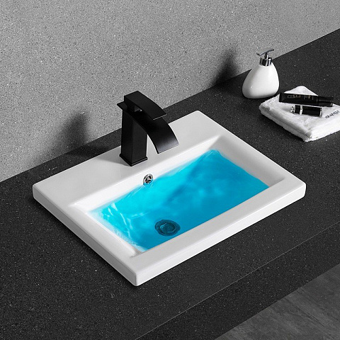 Раковина встраиваемая CeramaLux 9393-50 510×395 мм, белый