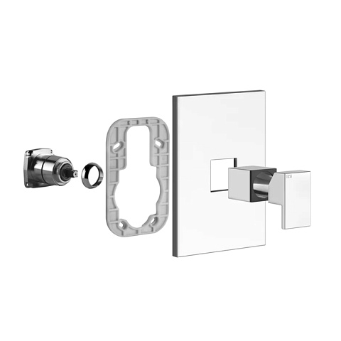 Gessi Rettangolo Встраиваемый однорычажный смеситель(внешние части), цвет: хром, 44602#031