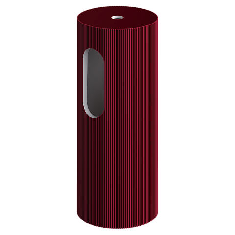 Пьедестал для раковины рифленый Armadi Art SOLE Corian 300*720 Burgundy 801-Base-Rib-BUR