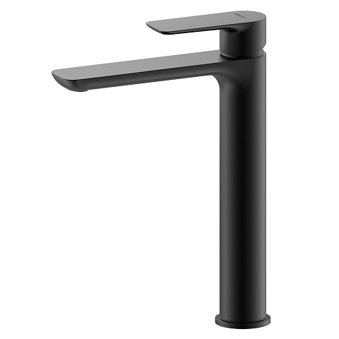Смеситель для раковины высокий Black&White UK8302B, чёрный матовый