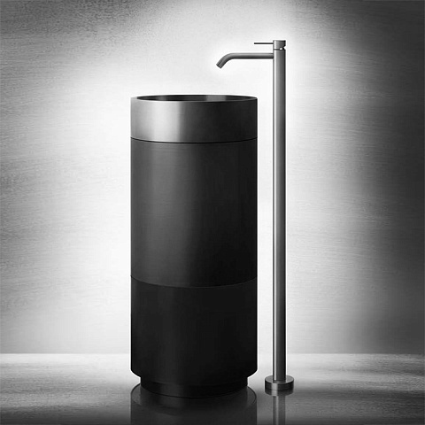 GESSI 316 Раковина Ø400 мм., для установки на столешницу, без перелива, нержавеющая сталь, цвет Steel brushed, 54601#239