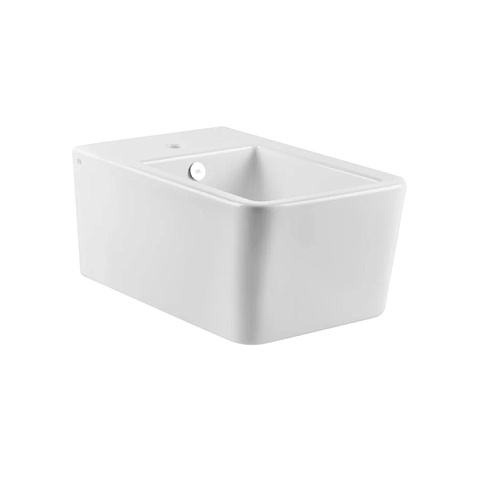 Gessi Rettangolo Биде подвесное с 1 отверстием под смеситель, цвет: белый, 37575#518