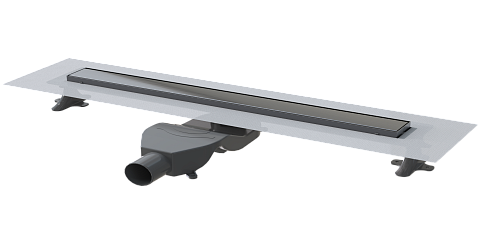 Душевой лоток Boheme Premium Linear 80см, нерж.сталь GUN METAL 982-80-GM