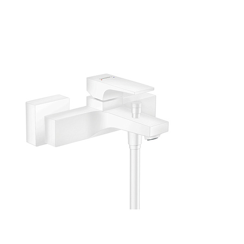 Hansgrohe HG Metropol Смеситель для ванны настенный, излив 180мм, цвет: белый матовый, 32540700