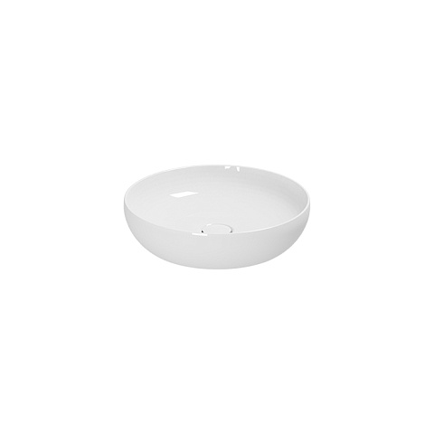 AZZURRA ELEGANCE CIRCLE раковина чаша 40х40х10см без отв. под смеситель , цвет белый, ELLA040100C0BI/(ECI4010 bi)*0