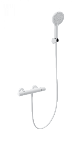 Смеситель для душа с термостатом WONZON & WOGHAND INN1, Белый матовый WW-B3013-A-MW