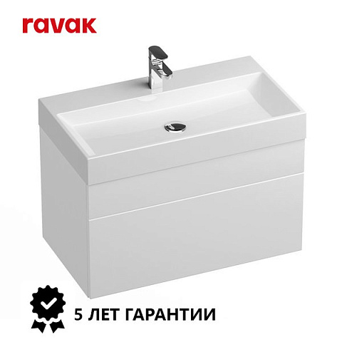 Сет-набор мебели RAVAK Natural 800 белый (раковина + тумба)