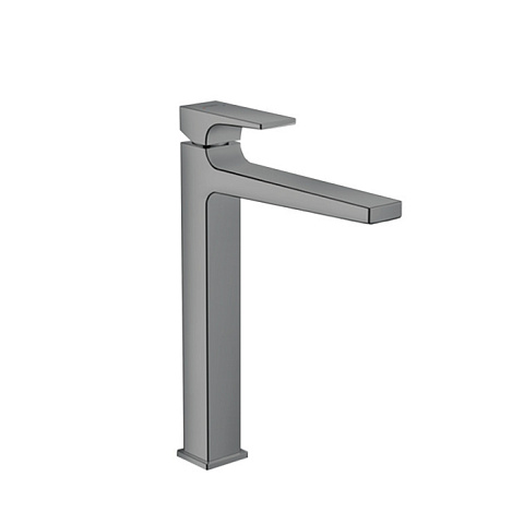 Hansgrohe HG Metropol Смеситель для раковины 260, на 1 отв, с донным клапаном, излив 204мм, цвет: шлифованный черный хром, 32512340