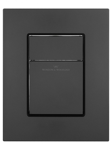 Кнопка смыва для инсталляции пневматическая WONZON & WOGHAND, Черный матовый WW-IB256-MB