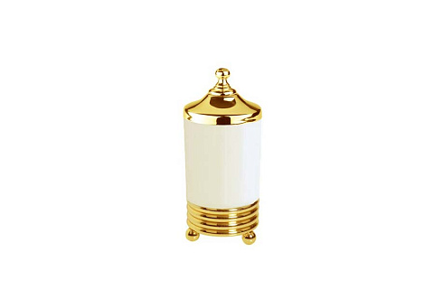 Настольный стакан для ватных дисков Boheme HERMITAGE GOLD 10364