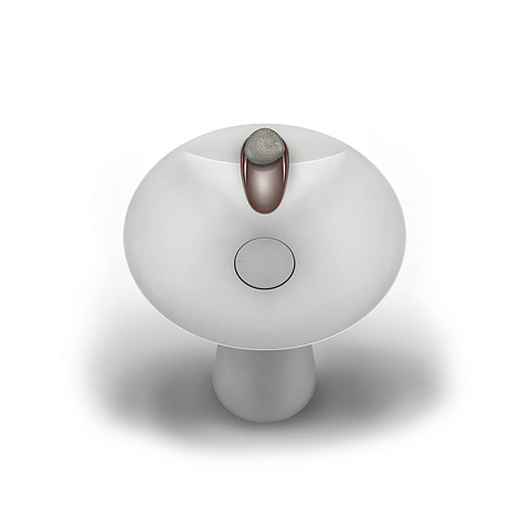 Gessi Equilibrio Смеситель для раковины дизайнерский, на 1 отверстие, без ручки (арт.52002), цвет: медь, 52001#030