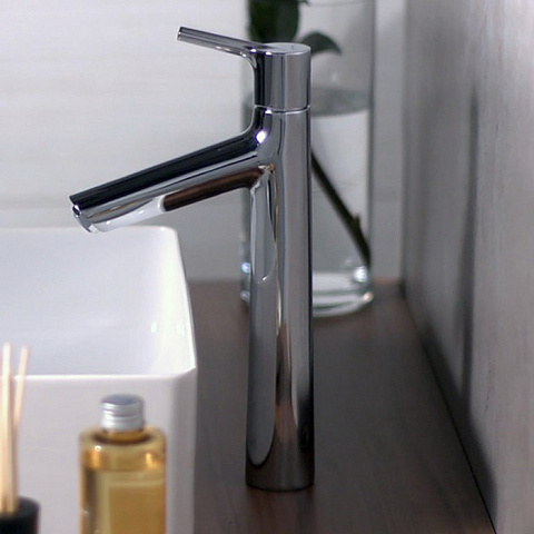 Hansgrohe HG Talis S Смеситель для раковины 190, на 1 отв, без донного клапана, излив 131мм, h179мм, цвет: хром, 72032000