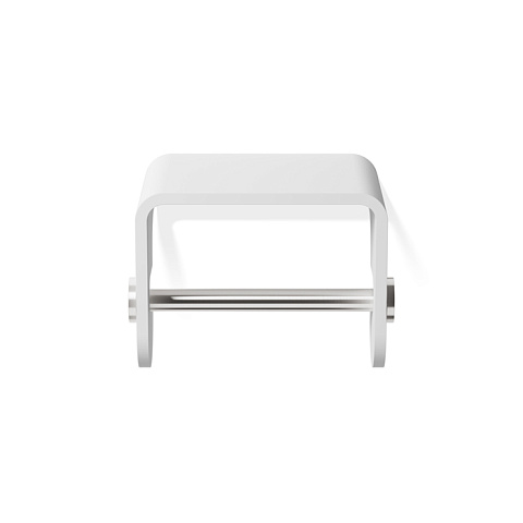 Decor Walther Stone TPH4 Держатель туалетной бумаги, подвесной, цвет: белый / сталь матовая, 0974555