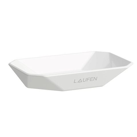 Laufen Home collection Керамическая мыльница 130х85х25 мм TRIO DISH, цвет белый, 8.7777.6.000.000.1