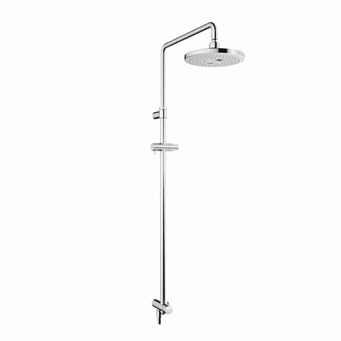 TOTO SHOWERS Душевая стойка без смесителя, открытый монтаж, 220x584x1190мм, Comfort Wave, Warm Spa, цвет: хром (со шлангом , без ручного душа), TBW01002R