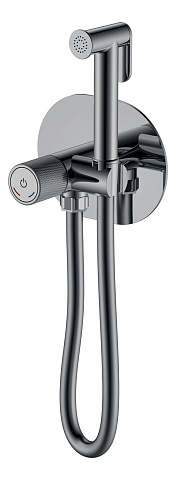 Смеситель гигиенический Boheme TECH Shine Gun Metal 157-SGM