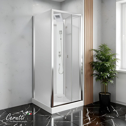 Душевая кабина Ceruttispa БЕЛЛА (BELLA) 90F (90x90x215-225)