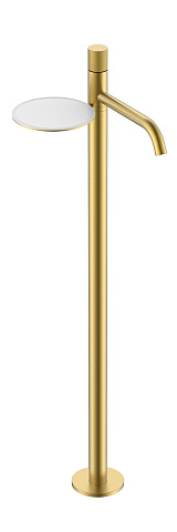 Смеситель Boheme STICK напольный для умыв. MATT GOLD SPIRALE 120-MG.4
