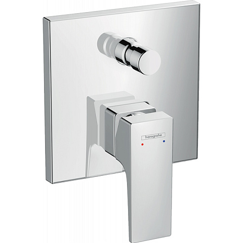 Hansgrohe HG Metropol Встраиваемый смеситель для ванны с переключателем и обр. клапанами (внешняя часть), цвет: хром, 32546000