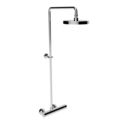 Stella Bamboo Душевой комплект 3283/301-200: смеситель, штанга+верхний душ 200мм, цвет: хром, BT 02414 CR00