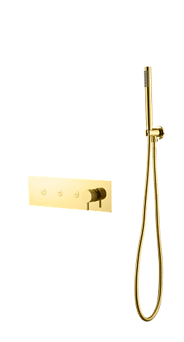 Смеситель Boheme FUSION с ручным душем GOLD 130-SYS-G