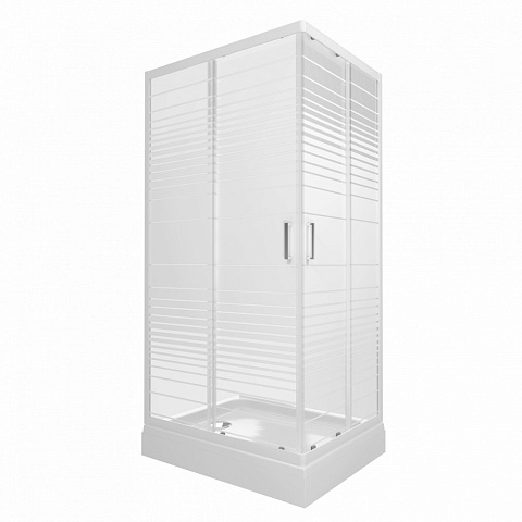 Душевое ограждение с поддоном Тритон Фьюжн NEW 100x80 А Полосы