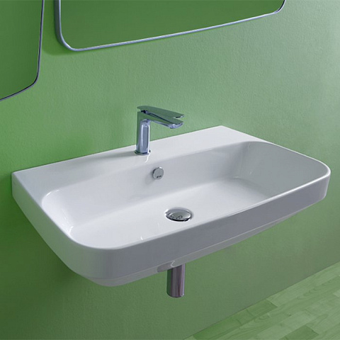 Раковина 80х45 см, 1 отв., цвет: белый Simas