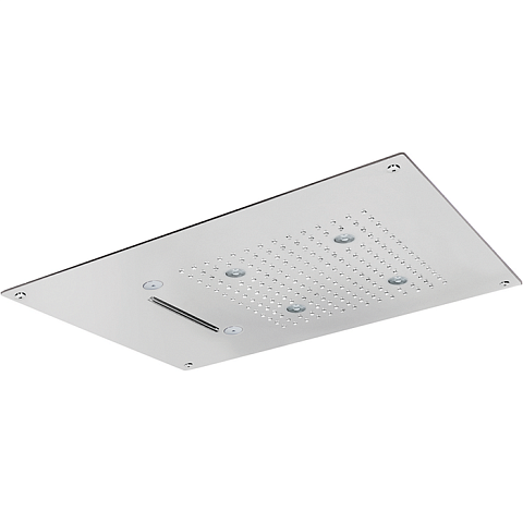 CISAL Zen Shower Встраеваемый верхний душ 55х40 см,3 типа струи,хромотерапия,выключатель,трансформатор, цвет полированная нержавеющая сталь, ZS027070D2