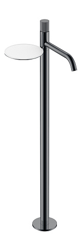 Смеситель Boheme STICK напольный для умыв. SHINE GUN METAL LINEA 120-SGM.3