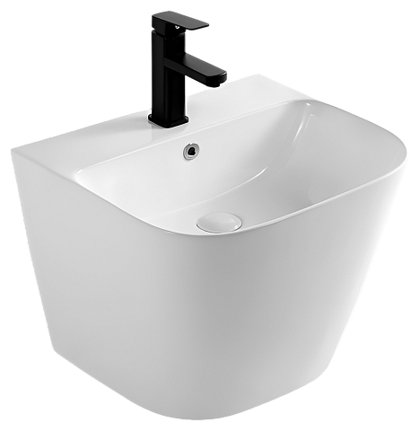 Раковина керамическая, подвесная с переливом SantiLine SL-4023