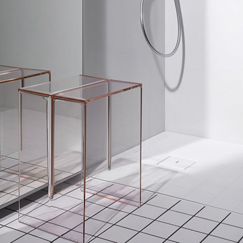 Laufen Kartell Табурет, 330х280х465мм, пластик, цвет: пудровый розовый, 3.8933.0.093.000.1