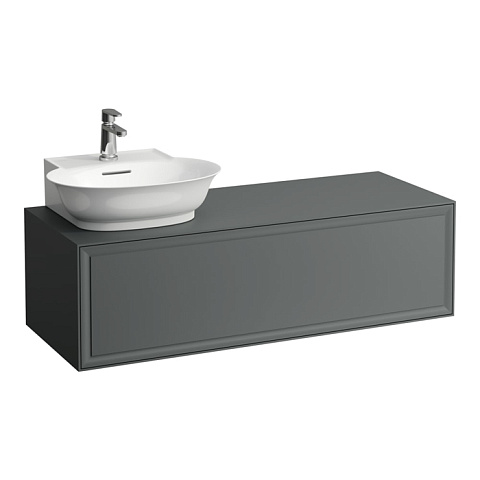 Laufen New Classic База под раковину подвесная раковина слева , 1180х450х350 мм, 1 ящик, цвет серый (для раковины 816852), 4.0608.5.085.627.1