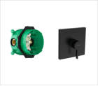Смеситель для душа встройка, матовый черный Hansgrohe Finoris (комплект) 76615670S