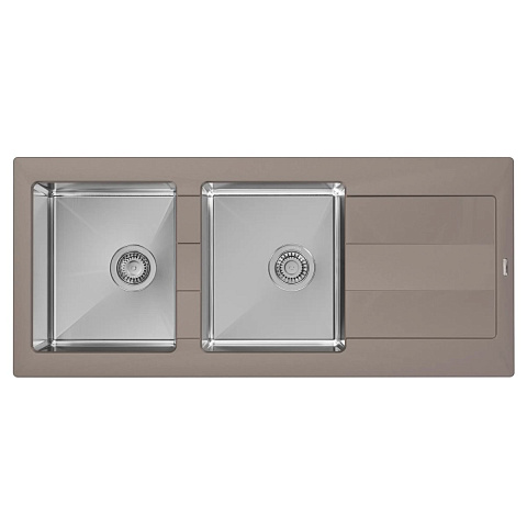 Кухонная мойка Florentina Комби 1160 FS 21.415.E1160.305, грей