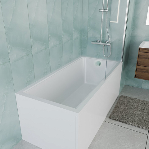 Ванна акриловая Vincea VBT-2G150-LG с ножками 1500x700x470, пристенная, цвет белый