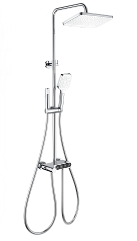 Душевая система с термостатом WONZON & WOGHAND MUSE Corno, Хром WW-B3112-CR