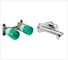 Смеситель для раковины из стены Hansgrohe Novus (комплект) 71127000S