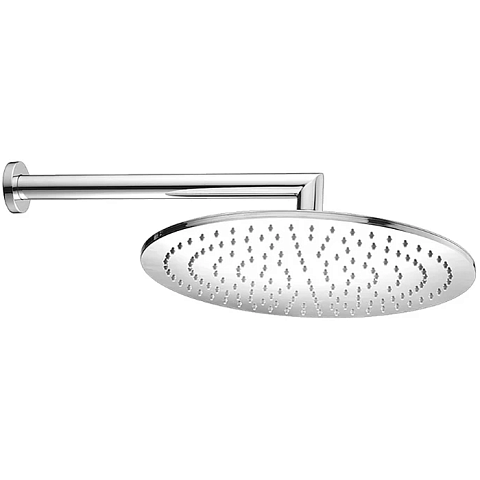 CISAL Shower Верхний душ D400 мм с настенным держателем L400 мм, цвет хром, DS01361021