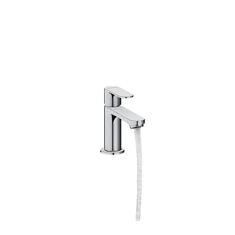 Смеситель Hansgrohe Rebris S для раковины 80, однорычажный, со сливным гарнитуром, хром 72510000
