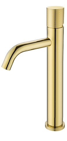 Смеситель Boheme STICK для умыв. выс. GOLD TOUCH GOLD (комплект) 122-GG.2